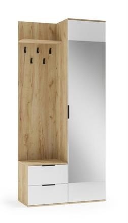 CORAL передпокій золотий дуб / білий