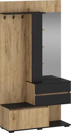 передпокій BAFRA золотий дуб / чорний