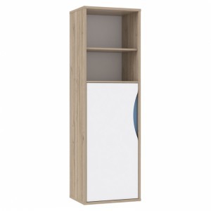 Пенал левый Nove NOVR601L Forte Дуб Бьянко/Белый/Синий/Фиолетовый