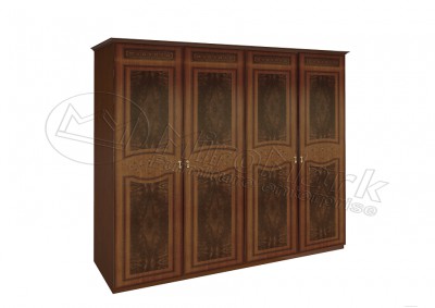 ШАФА Прімула 4дв БезДзеркал Міромарк Вишня Бюзум