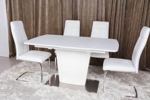 Стол Chicago 140/185 Nicolas белый