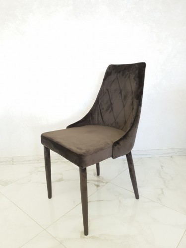 Стілець RoNi Trix velvet Темно сірий