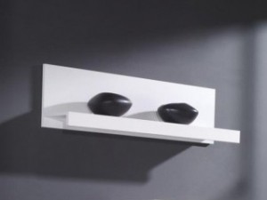 Полиця навісна Samba білий-чорний глянець CAMA Польща