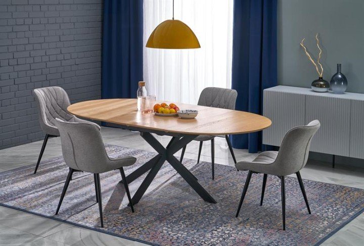 Раскладной стол ACORD, натуральный/черный (2 шт. = 1 шт.)