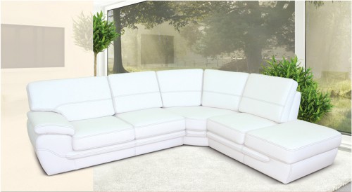 Диван угловой раскладной Alex Blonski белый