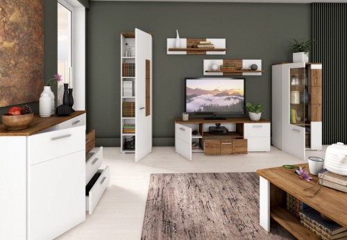 Вітальня Сandy 1 Blonski дуб крафт табако/білий матовий