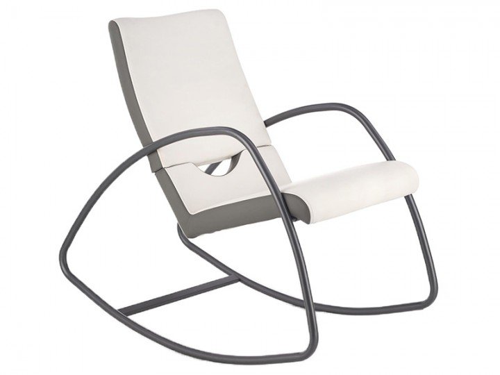 Крісло-гойдалка Halmar BALANCE Сірий Білий