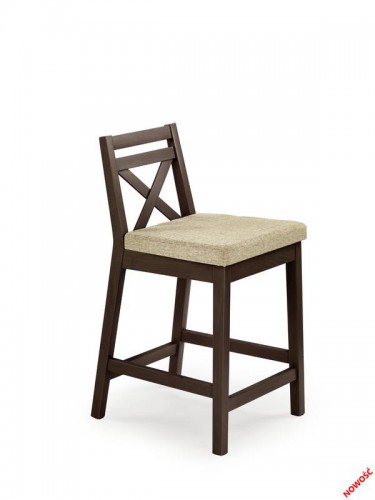 Барный стул Halmar Borys LOW темный орех