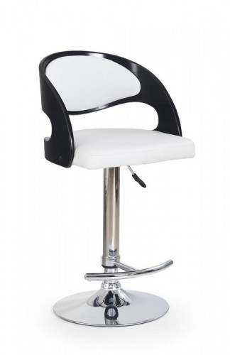 Барный стул HALMAR H-18  черно-белый