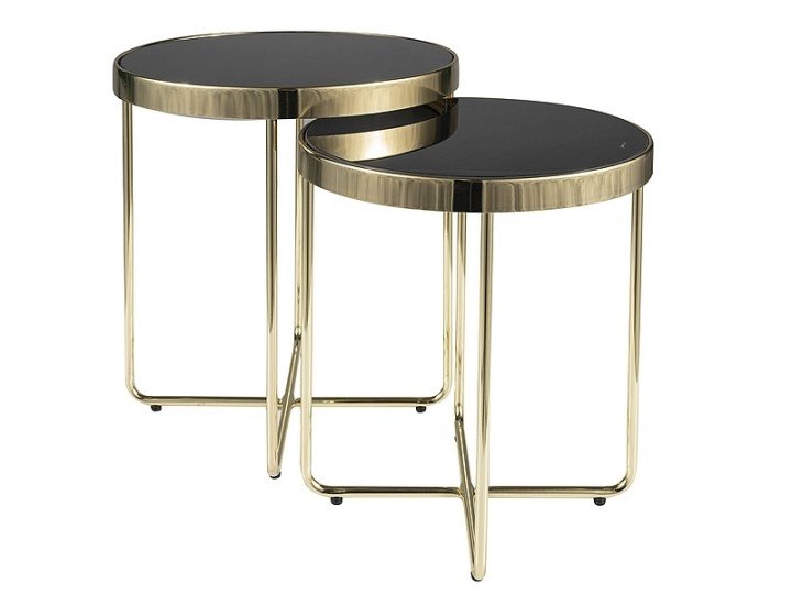 Комплект журнальних столів Signal SAGA 2 шт Золотий