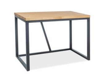Стіл письмовий Signal Silvio B 110X60X75 Дуб(Шпон) / Чорний