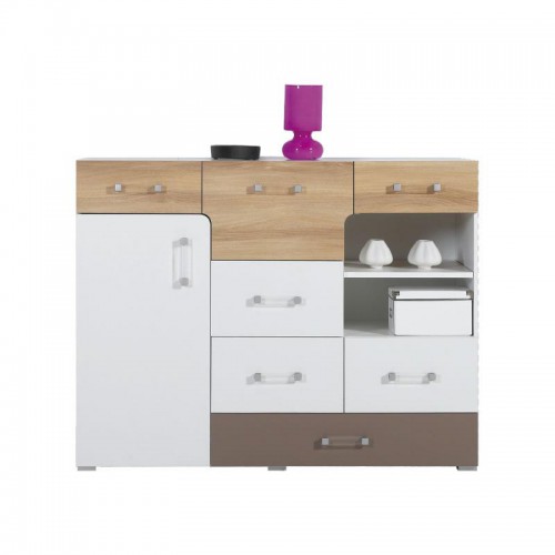 Комод BL9 Blog Meblar цветов вяз / белый люкс / капучино