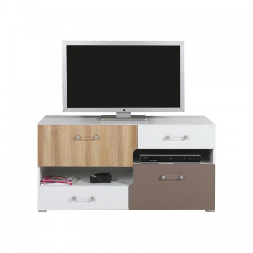 Тумба ТВ BL11 Blog Meblar цветов вяз / белый люкс / капучино