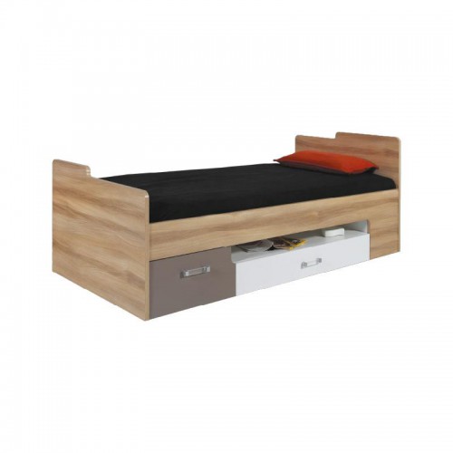 Кровать BL20 Blog Meblar цветов вяз / белый люкс / капучино