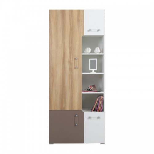 Шкаф BL4 Blog Meblar цветов вяз / белый люкс / капучино