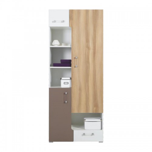 Шкаф BL5 Blog Meblar цветов вяз / белый люкс / капучино