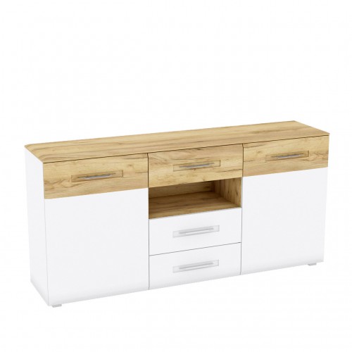 Комод Camilla B Blonski дуб крафт золотой/белый матовый