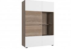 Вітрина ліва ARTE A Blonski дуб Cонома трюфель/білий глянець