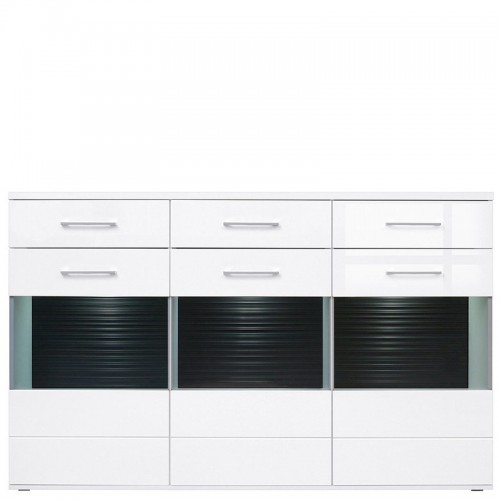 ​Буфет KOM3W3S / 14/18 АВІЛА БРВ белый / белый глянец