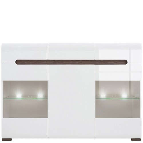 ​Буфет KOM2W1D3S/10/15 АЦТЕКА БРВ белый / венге магия