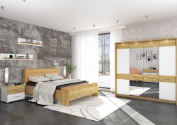 Спальня Camilla  Blonski дуб крафт золотий/білий матовий
