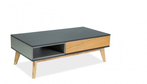 Журнальний стіл Roma A SIGNAL графіт + сірий + дуб