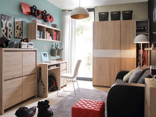 ​Детская КАСПИАН БРВ дуб сонома