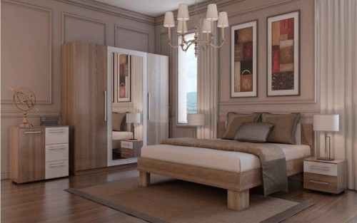 Комплект в спальню Martina 1 Blonski дуб Сонома білий