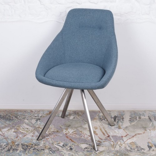 Кресло Toledo Nicolas рогожка тёмно-голубой