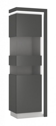Вітрина 1D LYON LYOV03L WOJCIK темно-сірий / платинум