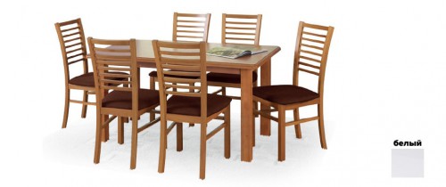 Обеденный стол Halmar EMIL 140x80x74 см Белый