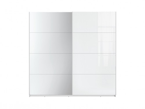 Шафа  SZF2D/215/210/4GM BRW біле / біле скло / дзеркало