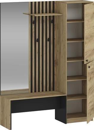 ZARIS прихожая золотой дуб / черный