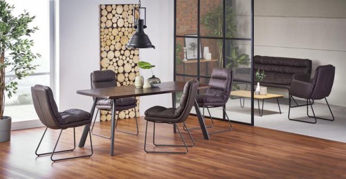 Обідній стіл FIRMINO HALMAR 180/90/76 cm темний горіх