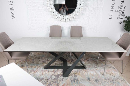 Стол Fleetwood Nicolas серый глянец