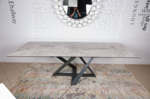 Стол Fleetwood New Nicolas светло-серый глянец