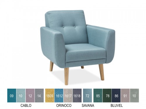 Крісло Signal Melia 1 velvet Bluvel 5 кольорів