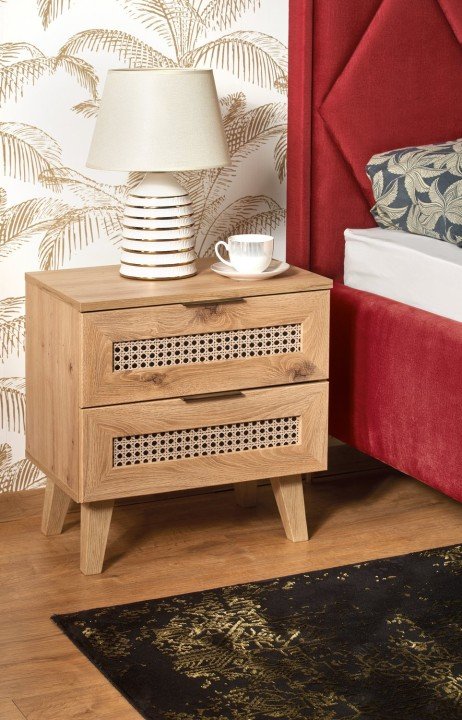 Тумба приліжкова Halmar BORNEO SN-1 дуб артизан