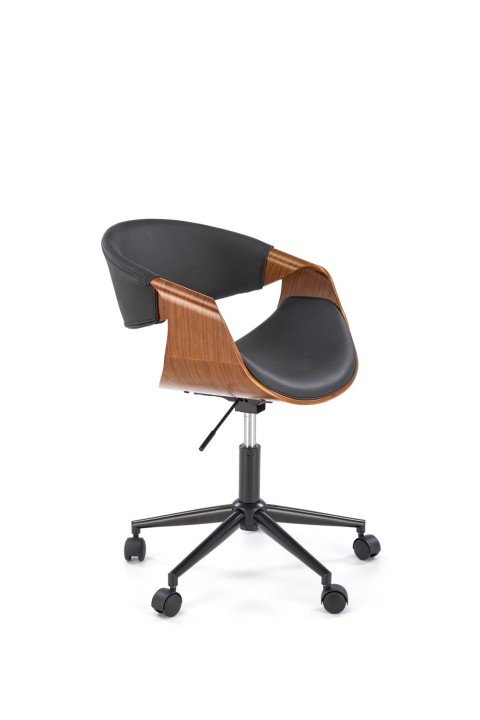 Офісний стілець BILBO чорний/горіх