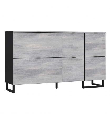 Комод GMZK222-C875 Grace FORTE нордичний серый / черный мат