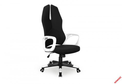 Крісло Halmar COGUAR 2 Чорний Білий