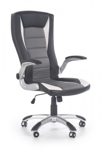 Крісло Halmar UPSET Чорний Білий Сірий