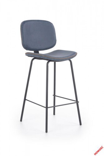 Барний стілець HALMAR H-84 Синій Чорний