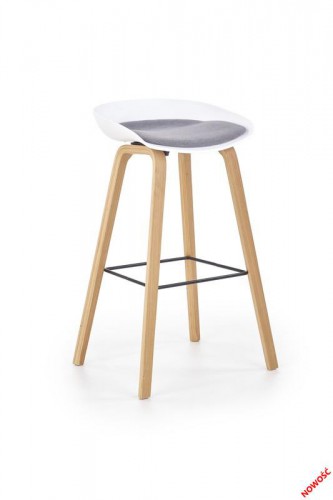 ​Барный стул HALMAR H-86 Белый Серый