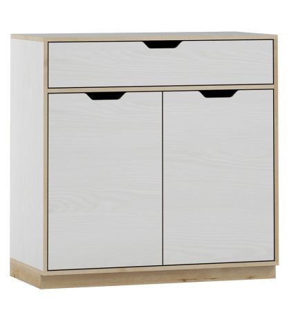 Комод Happy 10 SZYNAKA белая сибирская лиственница / бук