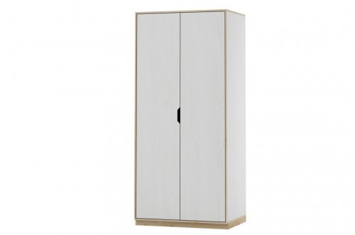 Шафа-купе 2-х дверна Happy 03 SZYNAKA біла сибірська модрина / бук