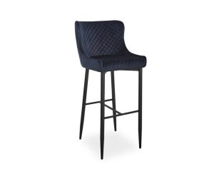 Стул барный Colin B H-1 Velvet Signal черный