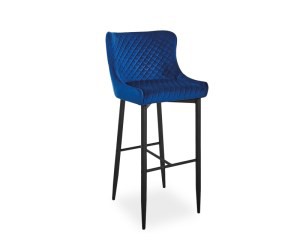 Стул барный Colin B H-1 Velvet Signal темно-синий