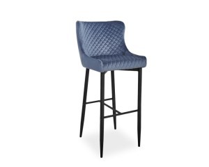 Стул барный Colin B H-1 Velvet Signal серый