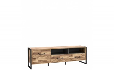 Тумба ТВ HUDT131-C791 Hud FORTE Бетон темно серый | дуб